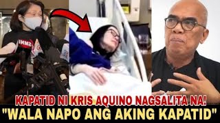 KRIS AQUINO LATEST NEWS KAPATID NI KRIS AQUINO NAGLABAS NA NG OFFICIAL STATEMENT [upl. by Aihsemaj]