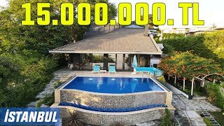 İstanbulda Gizli Cennet 15000000TLlik Lüks Villa Turu I Özel Spa  Sonsuzluk Havuzu Evturu [upl. by Ahsienom137]