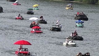 Schwimmwagen Amphibcar OldtimerTreffen in TrabenTrarbach Mosel 2014 [upl. by Joelie]