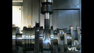 WFL M60 MillTurn Complete Crankshaft Machining  MARTECH Machinery NJ  USA [upl. by Ailegra]