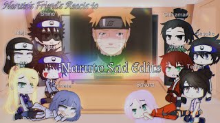 Past Narutos friends reacts to Naruto sad Edits  Gacha Club [upl. by Ohare734]