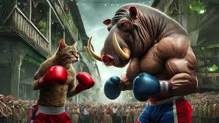 BabirUSA Attack🐱🐗🌍 End of the World Can CAT Save Us Ultimate Fight Cat Vs BabirUSA TrendingCat [upl. by Kaleena454]