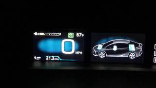 Toyota Prius PRIME 2017  Overview of the Main and Multi Information Display Screens [upl. by Tannen59]