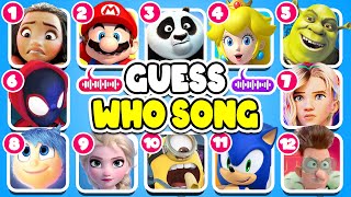 Guess Whos Singing l Puss in boots moana 2  mufasa lion king Guess the song [upl. by Keverne]