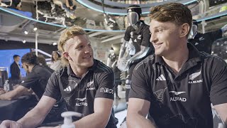 All Blacks stop by the Adidas store in Paris  Front Row Daily Show [upl. by Bound]