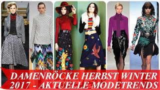 Damenröcke herbst winter 2017 aktuelle modetrends [upl. by Tansy]