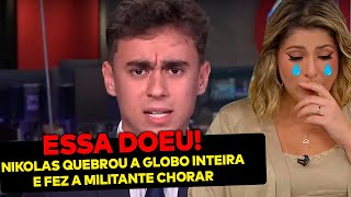 Globo CANCELA entrevista com Nikolas e se arrepende Deputado invadiu tudo e rasgou os militantes [upl. by Adaran]