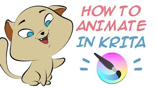 🔴 How to animate in Krita Tutorial Tools and Panels  Free animation Software [upl. by Decato]