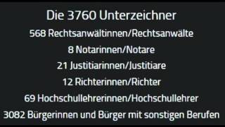 Rechtsanwälte gegen Totalüberwachung  Hamburger Erklärung 141013 [upl. by Jade257]