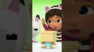 Lets Craft Benny Box With Gabby  GABBYS DOLLHOUSE [upl. by Llerreg]