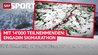 Der 53 Engadin Skimarathon Ein Klassiker über 42 km – Zeitreise amp Visualisiert [upl. by Vance]