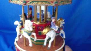 Mr Christmas holiday merry go round carousel horses [upl. by Ubald]