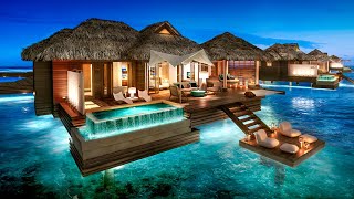 Inside St Regis Bora Bora  Best Honeymoon Destination [upl. by Ahsiekram948]