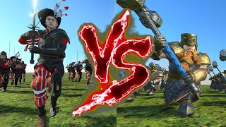 Carroburg Greatswords VS Hammerers Total War Warhammer 3 [upl. by Appel31]