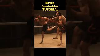 Deadliest boyka combo kick tutorial🔥spin kick jump back kick‼️ [upl. by Aden]