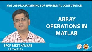 Array Operations in MATLAB [upl. by Aranaj]