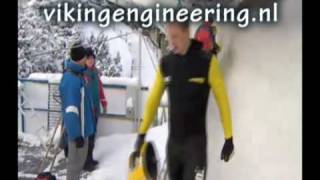 Bobsleigh  Bobslee Crash viermansslee Edwin van Calker [upl. by Sigfried]