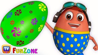 Learn GREEN Colour with Johny Johny Yes Papa  Surprise Eggs Colours Ball Pit Show  ChuChuTV 3D Fun [upl. by Holder]