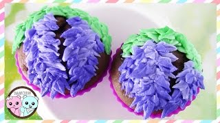 WISTERIA CUPCAKES FLOWER CUPCAKES [upl. by Enomys581]