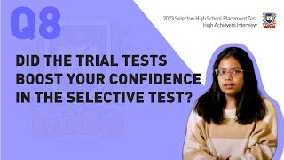 2023 Selective High School Placement Test High Achievers Interview 8 [upl. by Loseff]