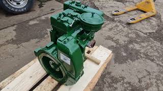 Reconditioned Lister SR2 Twin Cylinder Stationary Diesel Engine Hand Start Up [upl. by Andros808]