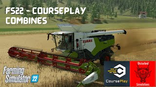 FS22  Courseplay  Combines [upl. by Latsyrk]