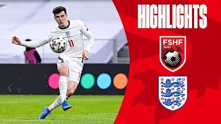 Albania 02 England  Mount amp Kane On Target in Albania  World Cup 2022 Qualifiers  Highlights [upl. by Aeynod312]