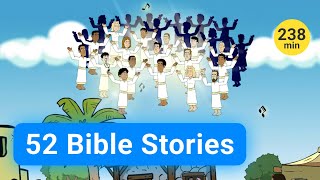 52 Bible Stories  4 hours of interesting Bible stories with Gracelink animations [upl. by Airalav]