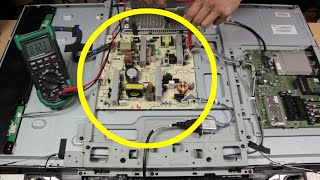 How To Repair A TV That Wont Turn On  How To Replace A TV Power Supply Board  Sony KDL 40W5710 [upl. by Evelin]