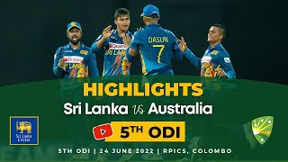 5th ODI Highlights  Sri Lanka vs Australia 2022 [upl. by Babs]