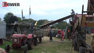 Demonstratie dorsen op Historischer Feldtag Nordhorn 2010  Agrio [upl. by Ahsiekat]