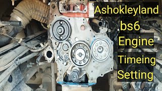 ashokleyland bs6 engine timeing setting Hseries  bs6 engine technology [upl. by Grayce]