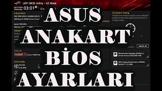 ASUS Anakart Temel Bios Ayarları  Uygulama ROG Strix B550F Gaming WiFi Anakart Üzerinde 2021 [upl. by Ophelia]