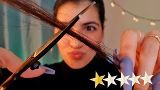 ASMR po polsku NIEDOŚWIADCZONA FRYZJERKA RUJNUJE CI WŁOSY roleplay 💇🏻‍♀️ [upl. by Asilav]