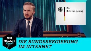 Die Bundesregierung im Internet  NEO MAGAZIN ROYALE mit Jan Böhmermann  ZDFneo [upl. by Neo666]