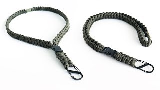 How to Make a Cobra Knot Paracord Neck Lanyard Tutorial [upl. by Ennayoj]