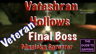 Vateshran Hollows Veteran Final Boss Maebroogha Magicka Sorcerer ESO Tiefen des VateshranArena [upl. by Ellswerth874]