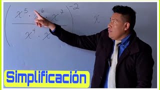 SIMPLIFICACIÓN de una EXPRESIÓN ALGEBRAICA Uso de las propiedades de la potenciación [upl. by Ahsienaj]