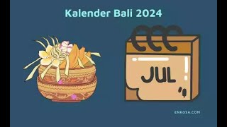 Kalender Bali Juli 2024 PDF Lengkap [upl. by Hcirdeirf603]