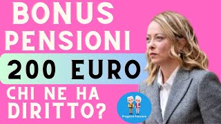 Bonus di 200 Euro per Pensioni Minime Sociali e di Invalidità Ecco Chi Ne Ha Diritto [upl. by Salvador630]