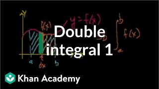 Double integral 1  Double and triple integrals  Multivariable Calculus  Khan Academy [upl. by Rehpotsyrhc]