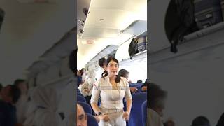 super air jet beautiful flight attendant cabincrew [upl. by Nitnerb]