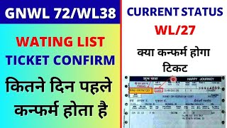 Waiting Ticket Confirm Kaise Hota Hai  Waiting Ticket Kitne Ghante Pahle Confirm Hota Hai [upl. by Asilef38]