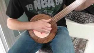 Joshs electric fretless banjo wired for sound [upl. by Eilatan]