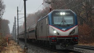 MBTA Davisville Extra and More at Canton Junction 51317 [upl. by Mond]