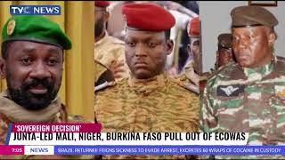 ECOWAS Reacts As Mali Burkina Faso Niger Quit West Africa Regional Bloc [upl. by Aisor882]