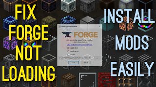 How to Fix Minecraft Forge Not Opening and How to Install Minecraft Mods Easily [upl. by Utta519]