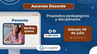 Aprende sobre los propósitos pedagógicos disciplinares [upl. by Gagnon]