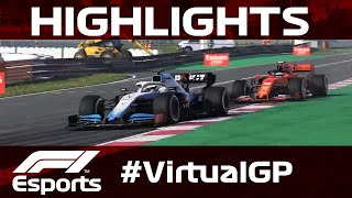 F1 Virtual Spanish Grand Prix Highlights  Aramco [upl. by Eilzel547]