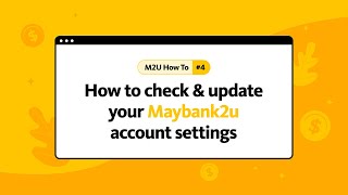 How to change your Maybank2u account settings [upl. by Iuqcaj]